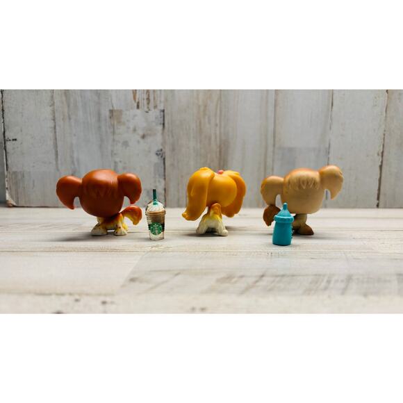 Vintage Littlest Pet Shop LPS Poodle Spaniel Dog Lot Pink Magnet - Picture 2 of 3